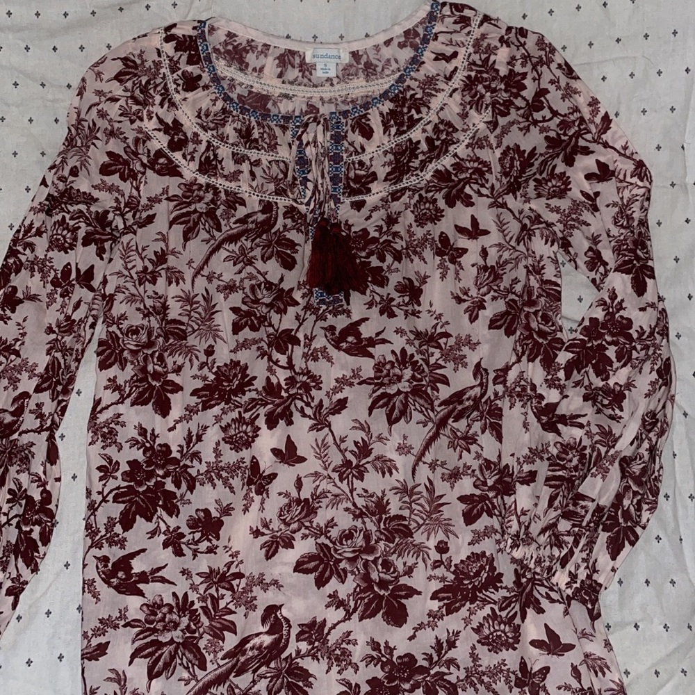 Sundance peasant top. Never worn, this brand is really hard to find I guess